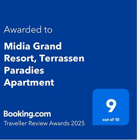 Midia Grand Resort, Terrassen Paradies Apartment Acheloj Exteriér fotografie