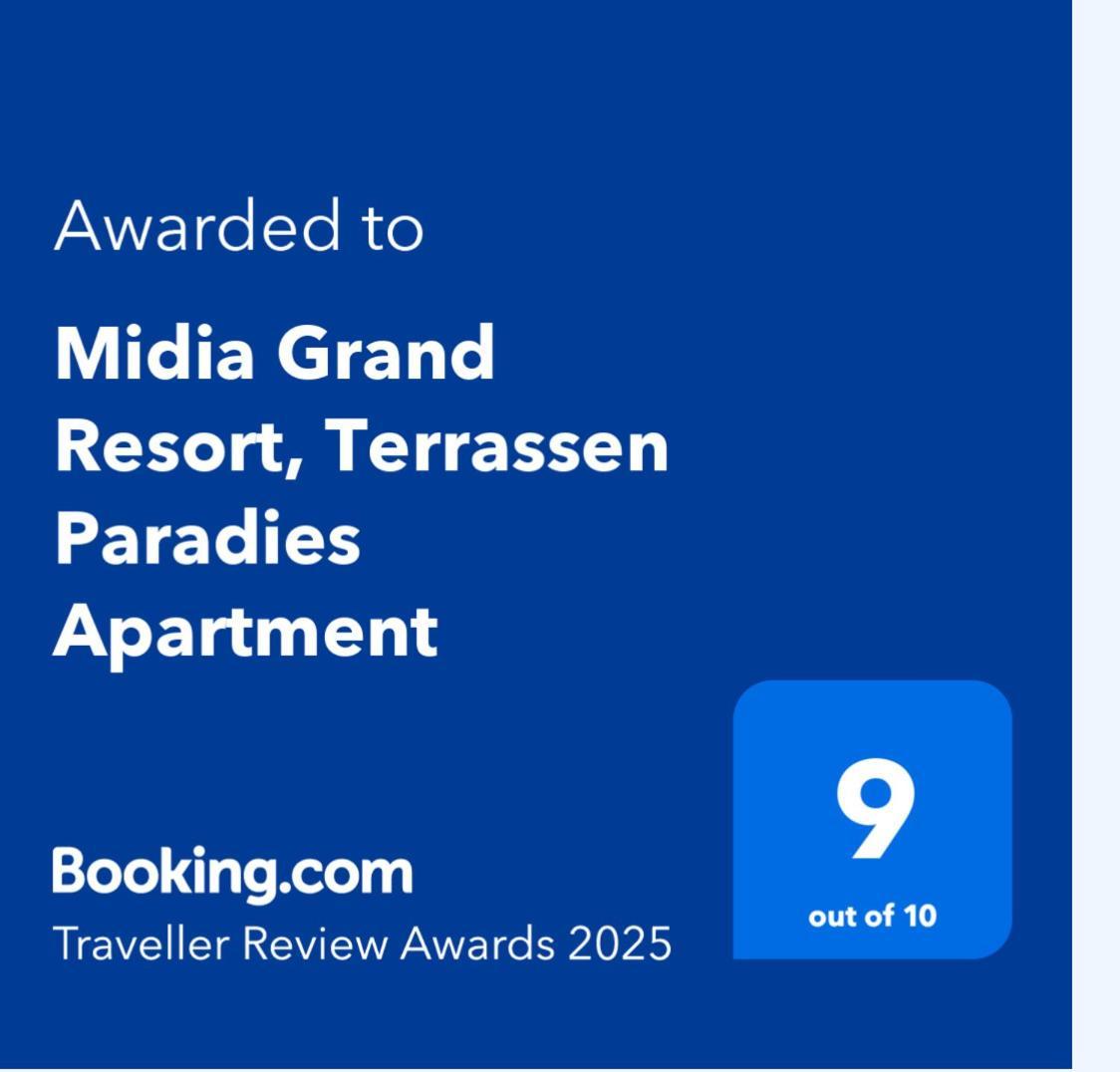 Midia Grand Resort, Terrassen Paradies Apartment Acheloj Exteriér fotografie